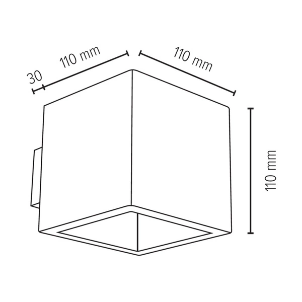 Block Wall Lamp 1xG9 Max.28W White Concrete 2255137