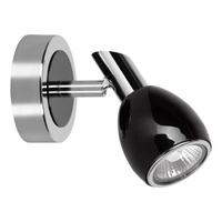 Colors Wall Lamp 1xGU10 Max.50W Black Metal/Chrome Metal 2212104