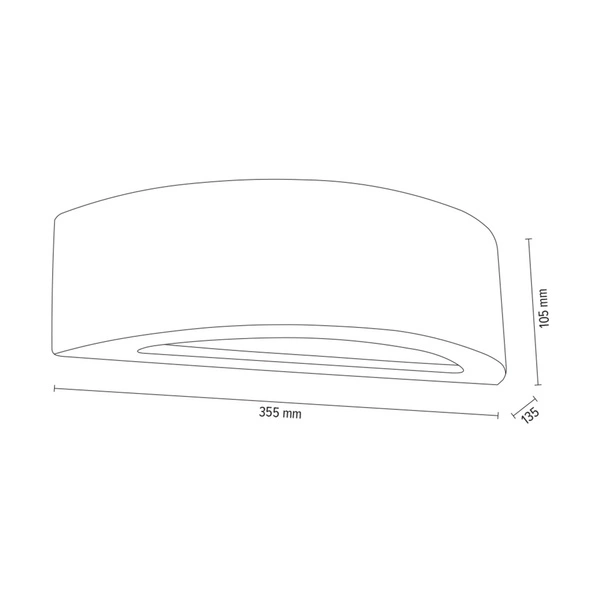 Block Wall Lamp 1xE27 Max.40W White Concrete/Frosted Glass 8972137
