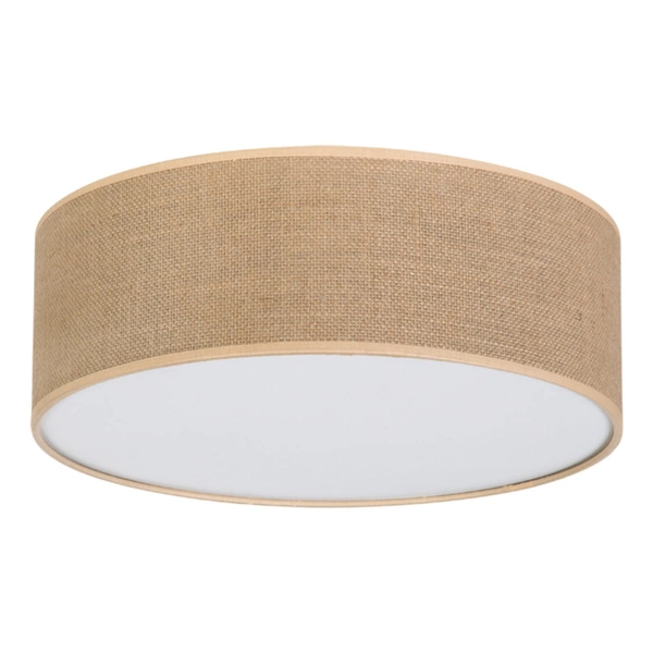 Jute Ceiling Lamp 3xE27 Max.25W White/Beige 47923802