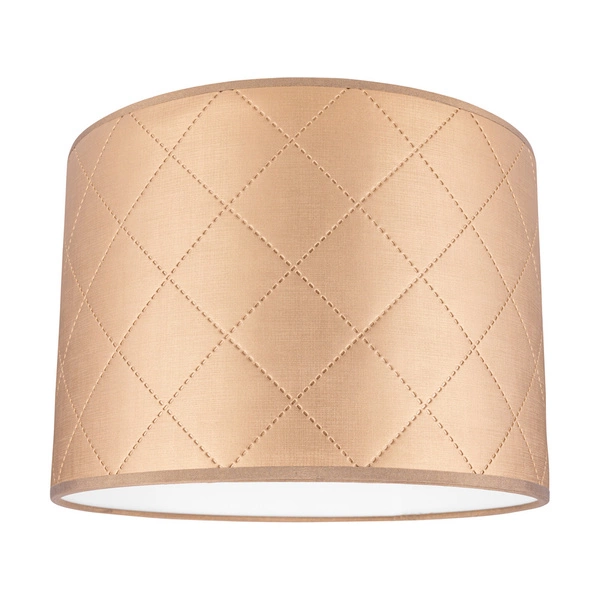 Lampshade Cylinder E27 H30 Gold Synthetic Fabric A0936