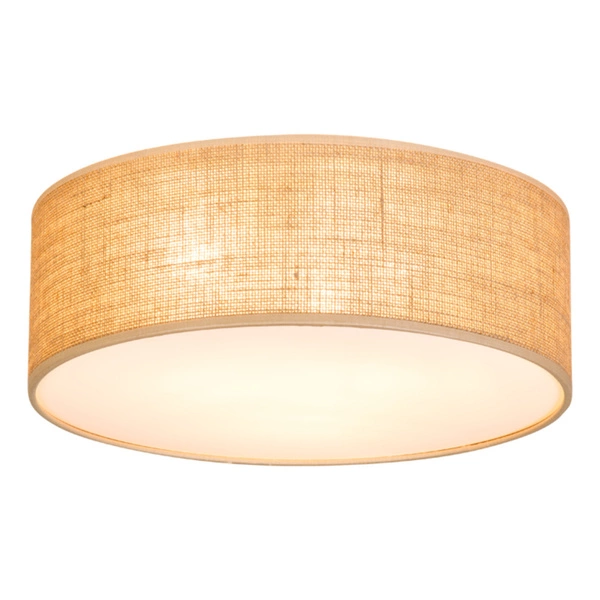 Jute Ceiling Lamp 3xE27 Max.25W White/Beige 47923802
