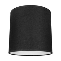 Lampshade Cylinder E27 H20 Black Fabric A1256