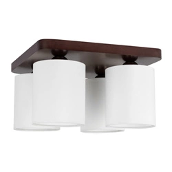 Jenta Ceiling Lamp 4xE27 Max.25W Walnut/White 8512476