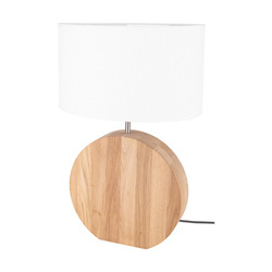 Logan Table Lamp 1xE27 max. 40W Oiled Oak/White