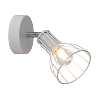 Megan Wall Lamp 1xE14 Max.40W White Metal 2743102