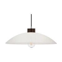 Jona Pendant Lamp 1xE27 Max.60W Walnut/Black/Braided/White 1408976