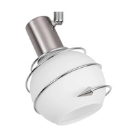 Klosz E14 Białe Szkło/Chrom Metal G0485