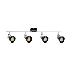 Anita Ceiling Lamp 4xGU10 Max.50W Chrome Metal/Black Metal