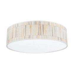 Kairo Ceiling Lamp Incl. 1xLED Integrated 2600lm 2700K 30W White Metal/Multicolor Wallpaper Shade 4010211110398