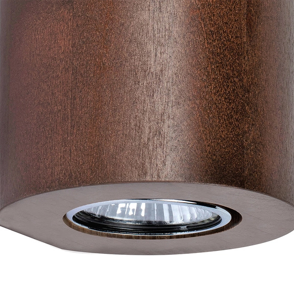 Wooddream Round Wall Lamp 2xGU10 Max.6W Walnut Beech Wood 2081276