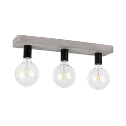 Fortan Ceiling Lamp 3xE27 Max.60W Concrete Gray/Black 8254336