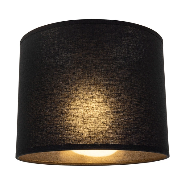 Lampshade Cylinder E27 H25 Black Cotton A0231
