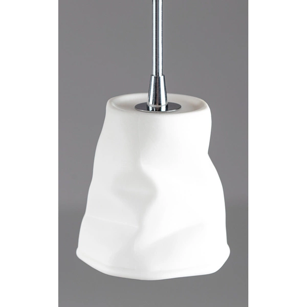 Joelle Pendant Lamp 9xG4 Max.20W Chrome Metal/White Ceramics 1870902