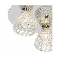 Vegas Ceiling Lamp 3xG9 Max.33W Chrome Metal/Transparent Crystal HK17517S15