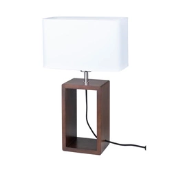 Cadre Table Lamp 1xE27 Max.25W Walnut/Black/White 7712976