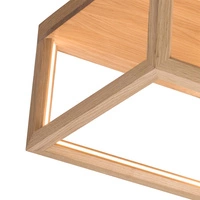 Kago LED Ceiling Lamp 1xLED Samsung 24V Integrated 2520lm 3000K 27W Oiled Oak with Remote Control 91507174