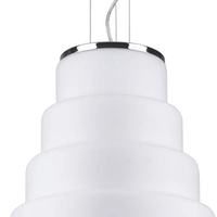 Lampa wisząca Britt 1xE27 Max.60W Chromowany metal/białe szkło 1670128