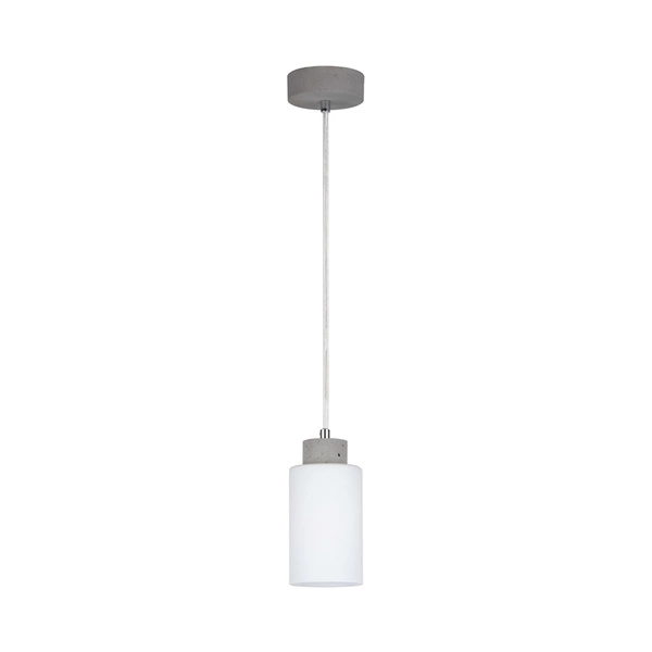 Karla Pendant Lamp 1xE27 Max.60W Gray/Transparent/Matte White 9160136