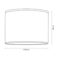 Lampshade Cylinder E27 H30 Green Velvet A0581