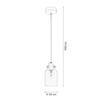 Lampa wisząca ALESSANDRO miedź 12cm 1760113