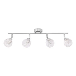 Wave Ceiling Lamp Incl. 4xG9 Max.28W Chrome Metal/Transparent Glass 2102428