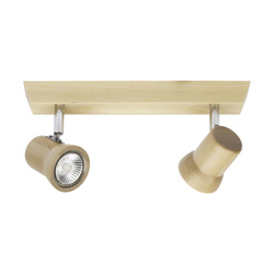 Venla Ceiling Lamp Incl. 2xLED GU10 5W Birch Wood