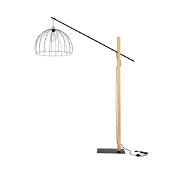 Mandarine Floor Lamp 1xE27 Max.60W Black/Oiled Oak/Black 75013904