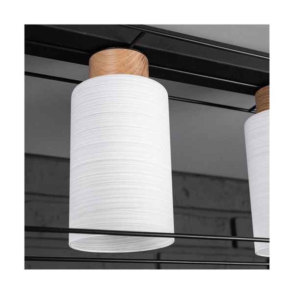 Klosz lamp BOSCO E27 Białe Szkło struktura G0762