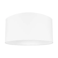 Lampshade Cylinder E27 H30 White Fabric A0624