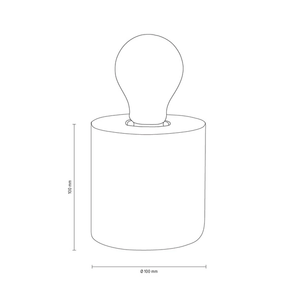 Trongo Round Table Lamp 1xE27 Max.25W Oiled Oak/Anthracite 7071174