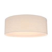 Josefina Ceiling Lamp 1xLED Integrated 1650lm 2700K 18W White Metal/White Fabric Shade 4763802