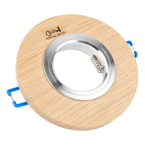 Vitar Wood Round Downlight 1xGU10 Max.6W LED Oiled Oak