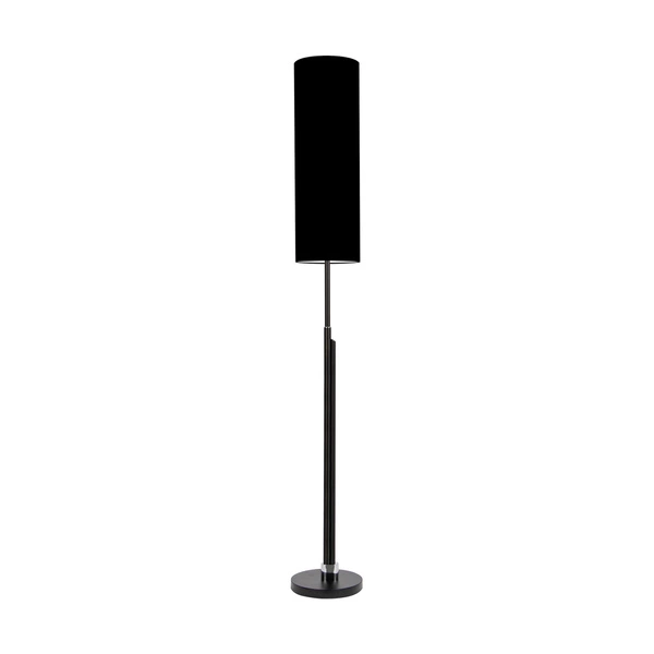 Eleganta Floor Lamp Incl. LED Integrated 1800lm+500lm 3000K 22W Black Metal/Black Fabric Cable/Black Fabric Shade 15922204