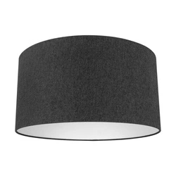 Lampshade Cylinder E27 H30 Black Cotton Fabric A0274
