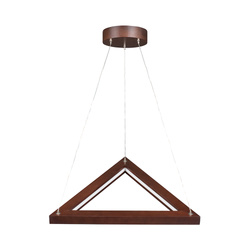 Legno Pendant Lamp 3xLED 24V Integrated 1680lm 3000K 18W Walnut Beech Wood/Transparent PVC Cable