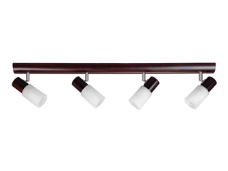 Kira Wood Ceiling Lamp 4xE14 Max.40W Wenge Wood/White Glass 2210435L