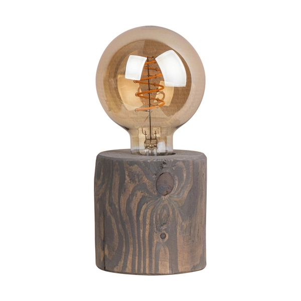 Lampa stołowa Trabo 1xE27 maks. 25W barwiona sosna szara/czarny kabel PVC 76911157