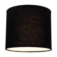 Lampshade Cylinder E27 H20 Black Fabric A0062