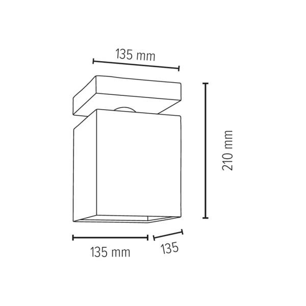 Great Ceiling Lamp 1xE27 Max.25W Gray/White 2241136