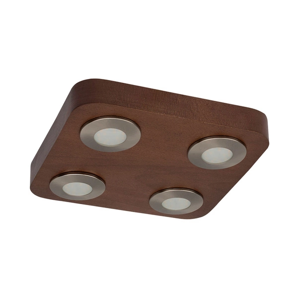 Sunniva Ceiling Lamp Incl.4xLED 5W Walnut/Satin 2291476