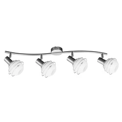 Daria Ceiling Lamp 4xE14 Max.40W Satin Metal/White Glass 2093427