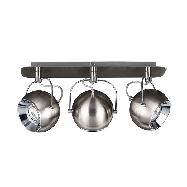 Ball Ceiling Lamp Incl.3xLED GU10 5W Satin/Chrome 5109387