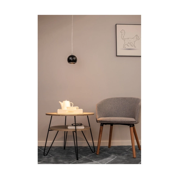 Lampa wisząca z drewna Ball w zestawie 1xLED GU10 5W Dąb Olejowany/Czarny Metal 5143174