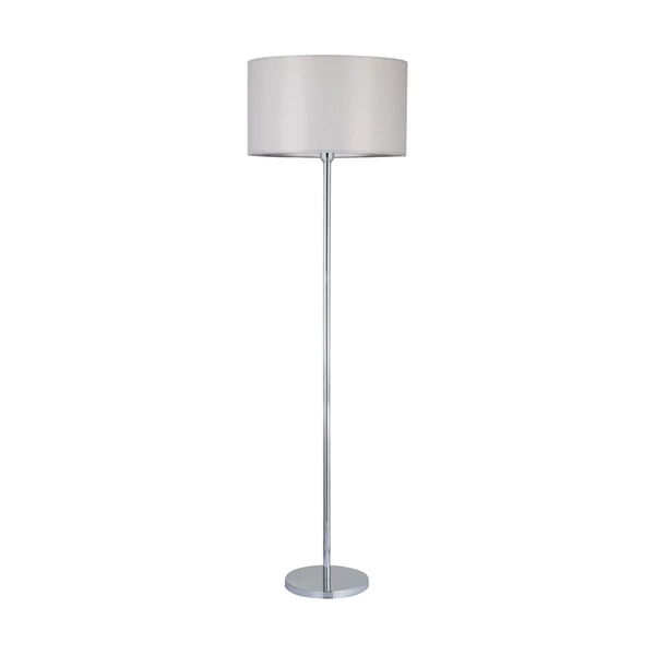 Dove Floor Lamp 1xE27 Max.60W Chrome Metal/Transparent PVC Cable/Gray Fabric Shade 124500128