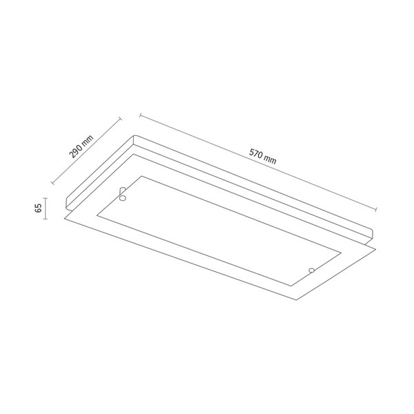 Kinkiet Finn 1xLED Zintegrowany 2100lm 2700K 24W Dąb Olejowany/Szkło Biało-Przezroczyste 4032974