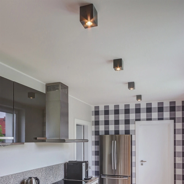 Concretedream Square Ceiling Lamp 1xGU10 Max.6W Gray Concrete 2076136