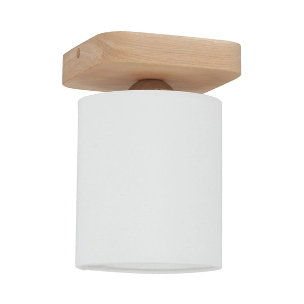 Jenta Ceiling Lamp 1xE27 Max.25W Oiled Oak/White 8512174