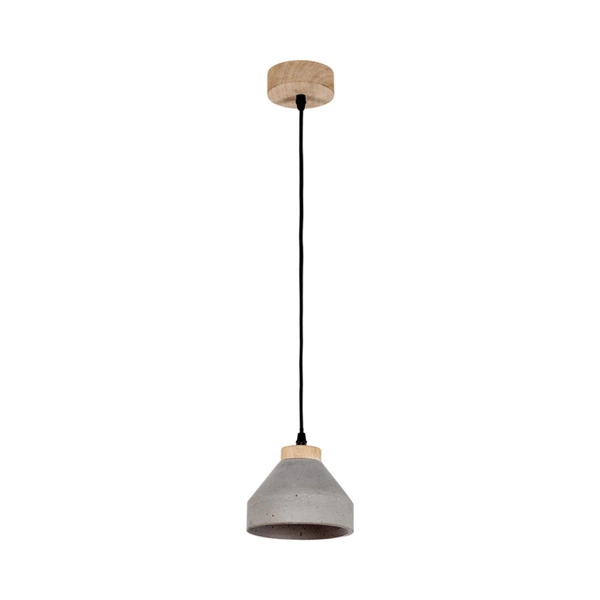 Tristan Pendant Lamp 1xE14 Max.40W Oiled Oak/Black/Grey 1929174