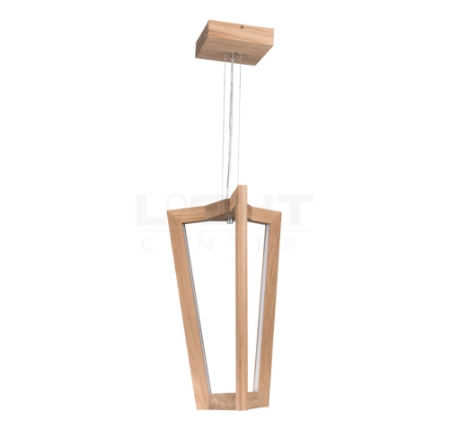 Leif Pendant Lamp ''In&Out'' 6xLED 24V Integrated 4000lm 3000K 43W Oiled Oak/Transparent PVC Cable 1539274